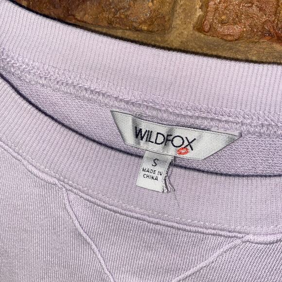 Wildfox Lilac Lavender Purple Pink Dogs Love Me Graphic Sweatshirt Size Small - Picture 6 of 9